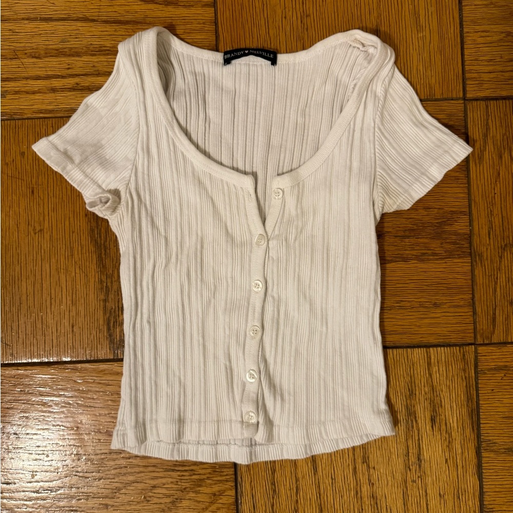 Brandy Melville White Tee